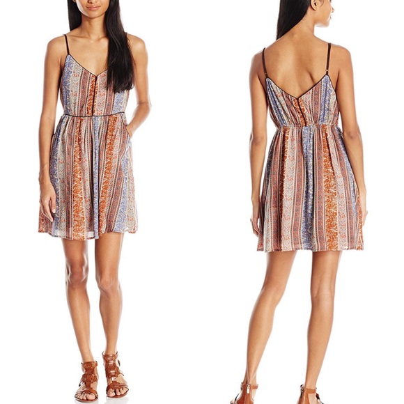 O'Neill Dresses & Skirts - O’Neill Anitta Boho Print Mini Dress Corset Chest
